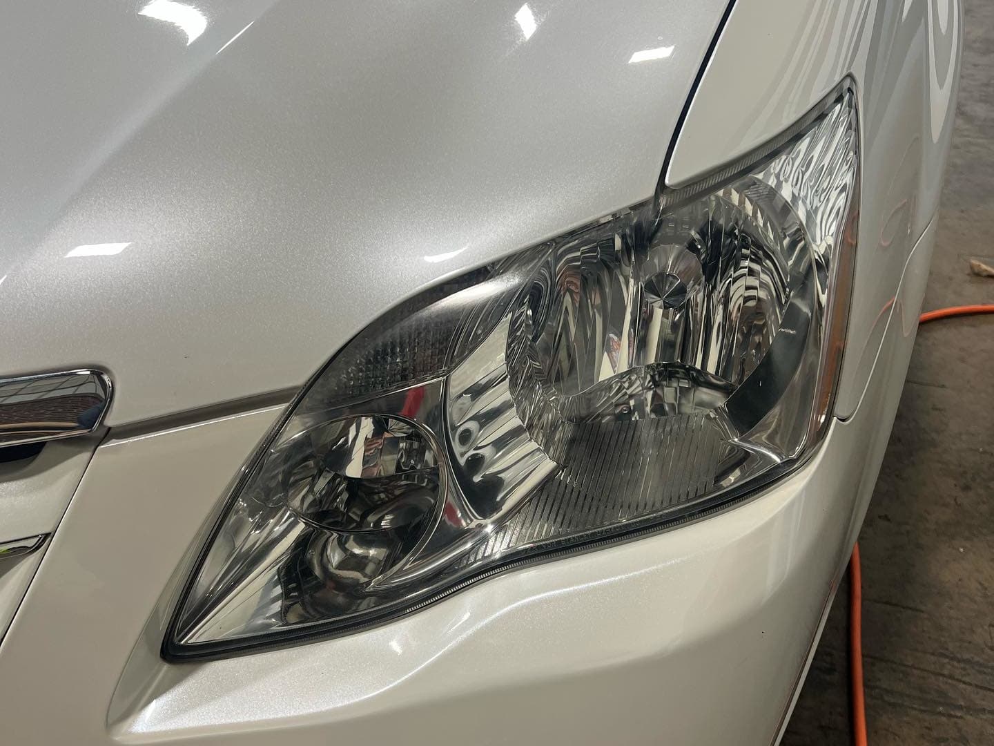 Car After Headlight Restoration Detailing